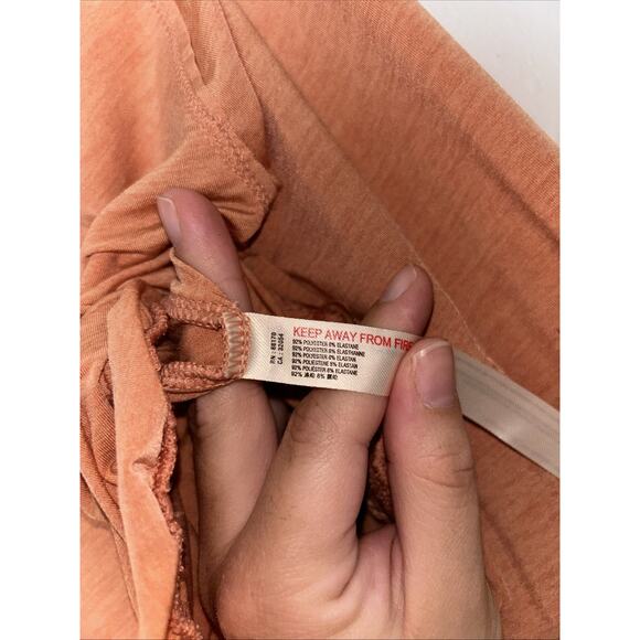 FREE PEOPLE MOVEMENT | Movin On Up Bell Sleeve Cropped Top In Orange Size Large - Picture 3 of 6